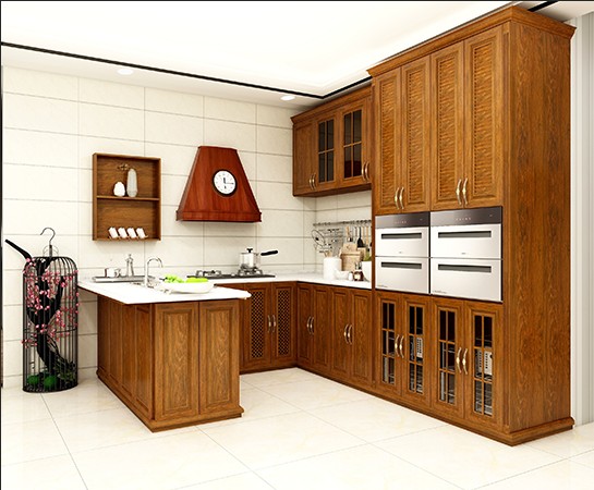 全鋁櫥柜-02（風格：中式；顏色：黃花梨）